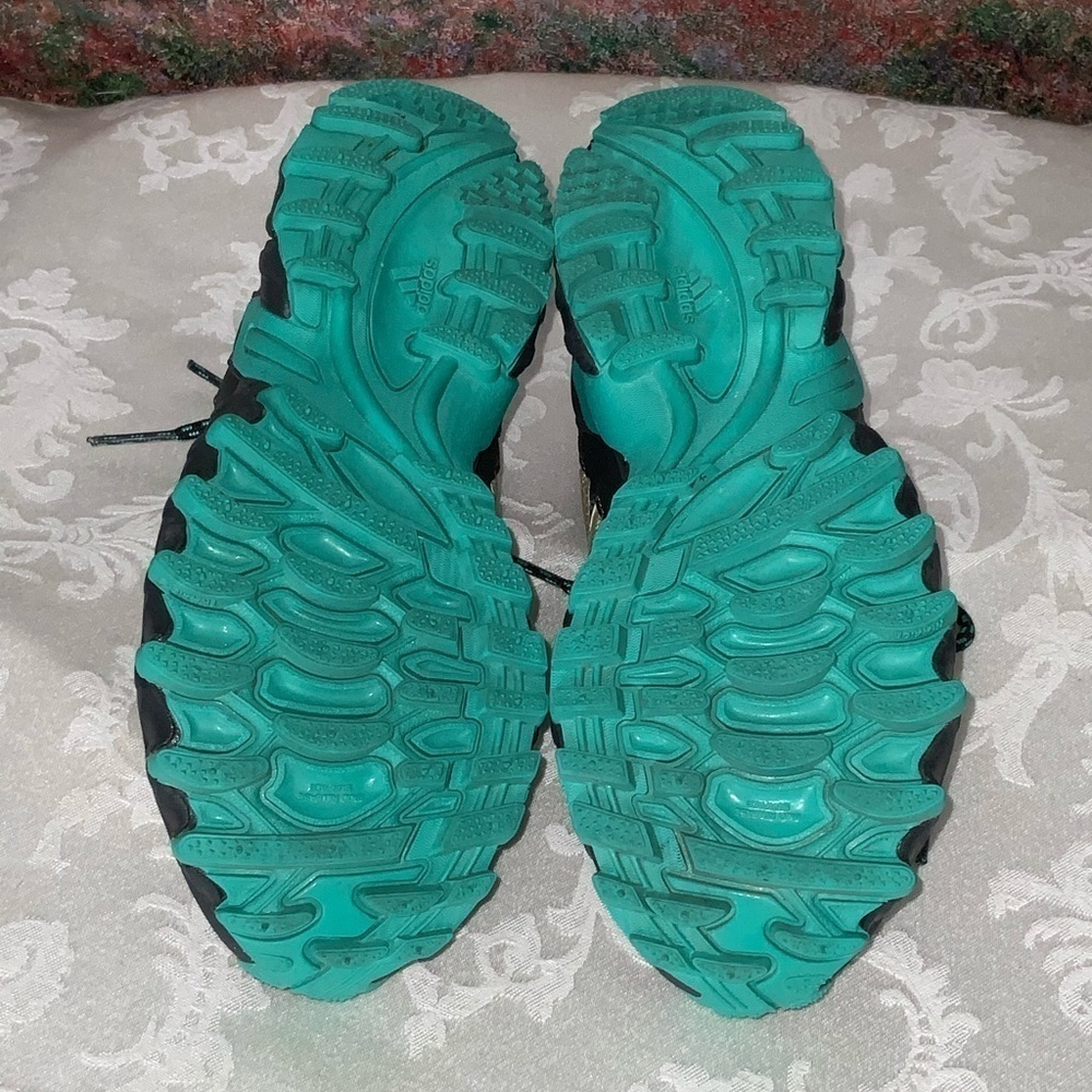 NEW Adidas PYV 702001 Green & Gray Mesh Lace Up Reflectors Running Shoes 6.5 - Picture 9 of 15